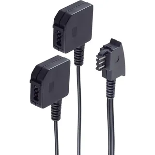 ShiverPeaks TAE F-Stecker / 2 TAE F-Kupplungen 0.2m