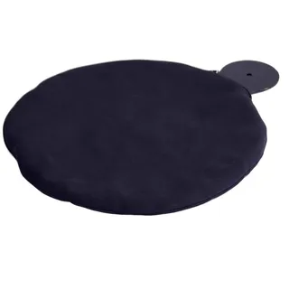 Aktiv Kat - Schlafmulde mit schwarzem Metallrahmen und Nano-Bezug Ø 45 cm - Dunkelgrau