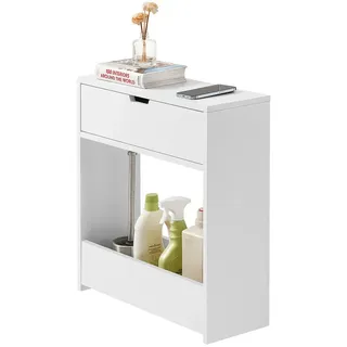 SoBuy BZR48 Nischenregal 20 x 60 x 55 cm Weiß MDF