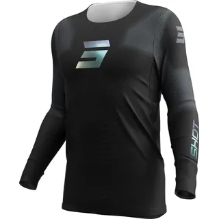 Shot Aerolite Space Motocross Jersey, schwarz, Größe S für Männer