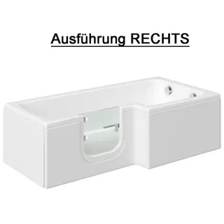 hak Handelsagentur Koch Solarna Badewanne mit Tür 170 x 85 cm (170 x 85/70 cm) rechts