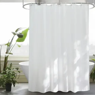 luxuskollektion Duschvorhang 200 x 180 cm weiß