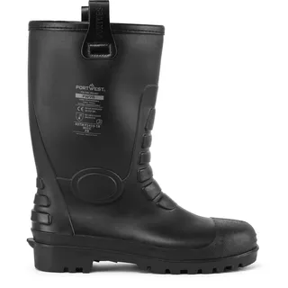 PORTWEST Neptune Rigger Gummistiefel Schwarz 39