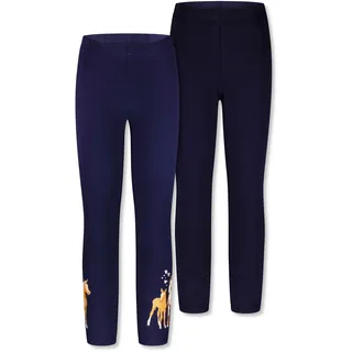 Leggings SALT AND PEPPER "Stable", Mädchen, Gr. 122, EURO-Größen, blau, 95% Baumwolle, 5% Elasthan, casual, Hosen, im praktischen 2er-Set