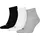 Quarter Socken 3 Paar Grau/Schwarz/Weiß 47-49