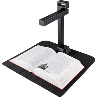 IRIScan Desk Pro 6 Buchscanner Schwarz mit 13MP Kamera und LED, scannt Bücher und A3-Dokumente mit OCR, AI-Flachlegung und Finger-Entfernung, USB, für Win & Mac, inkl. Readiris PDF
