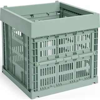 HAY Colour Crate Korb Cube 29,5 x 29,5 cm salbeigrün