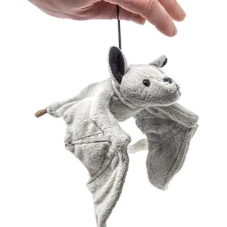 Cornelissen - Kuscheltier - graue Fledermaus mit Band - 36 cm