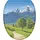 WC-Sitz Alpen Absenkautomatik Blau