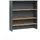 Badschrank Anthrazit/Goldkraft Eiche 93 6 100 4 mit offenen Regalen
