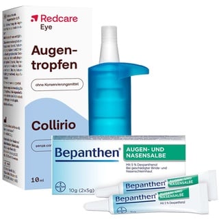 Bepanthen Augen+Nasensalbe und Augentropfen Redcare 1 St Set