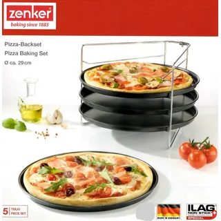 Zenker Pizzabäcker-Set, Ø 29 cm, 5-teilig