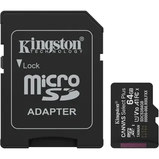 Kingston Canvas Select Plus - Flash-Speicherkarte - 64 GB