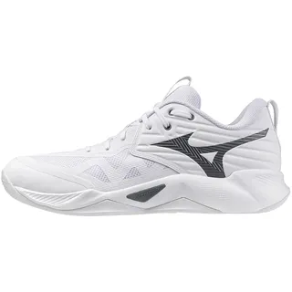 Mizuno WAVE MOMENTUM PRO Volleyballschuhe 83 | white/metallic gray/black 45