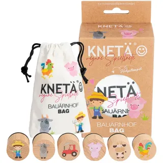 KNETÄ Holzstempel Set *BAUÄRNHOF* Geschenkidee für Kinder I Knetwerkzeug I Knete Zubehör
