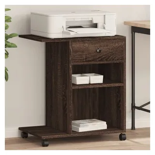 vidaXL Druckerständer mit Rollen Braun Eichen-Optik 60x40x68,5 cm