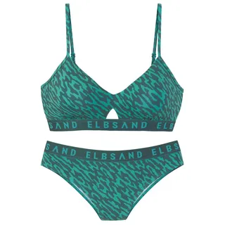 ELBSAND Bustier-Bikini Damen Petrol 34 Cup C/D
