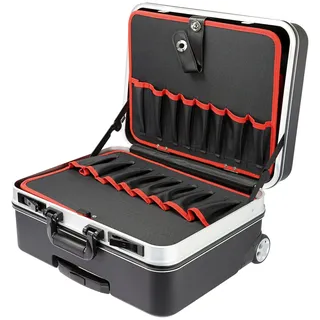 HMF Werkzeugtrolley leer ABS-Kunststoff schwarz 47 x 40 x 24,5 cm