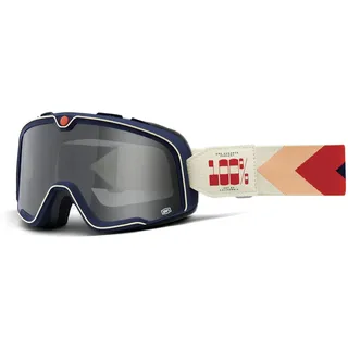 100% BARSTOW Goggles - Anti-Fog Sports Goggles for Motocross - Polycarbonate Bike Goggles with Minimal Frame