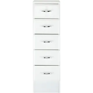 WELLTIME Unterschrank WELLTIME "Rallye", weiß, B:25cm H:84cm T:35cm, MDF, Spanplatte, Schränke, Unterschrank, Breite 25 cm, mit wechselbarem Türanschlag