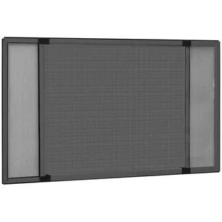 vidaXL Teleskop-Fliegengitter für Fenster 100-193 x 75 cm Anthrazit