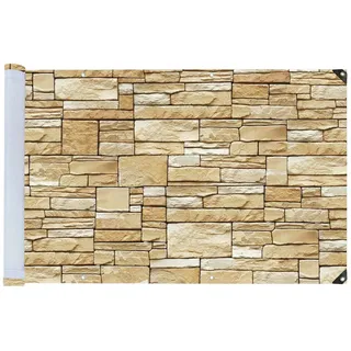Wenko Sichtschutz Mauer 500 x 85 cm Mehrfarbig Polyethylen 2 St.