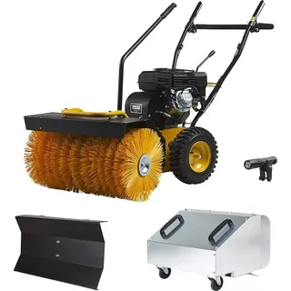 TEXAS Kehrmaschine Benzin Schneeräumer Laubsammler 60cm Handy Sweep 690TG 3in1