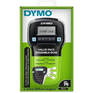 Dymo 160 Value PackBeschriftungsgerät, QWERTZ-Tastatur