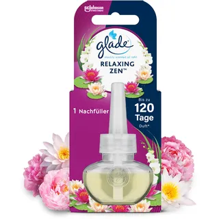 Glade electric ecented oil Nachfüller, elektrischer Raumduft Duftstecker mit Duftöl, Relaxing Zen, (20 ml)