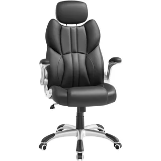 Songmics Bürostuhl Schwarz