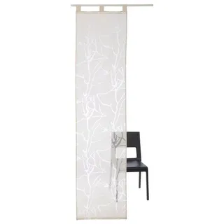 my home Schiebegardine Anna (1 St), Schlaufen, halbtransparent, Ausbrenner, Inkl. Beschwerungsstange beige 57 cm x 145 cm