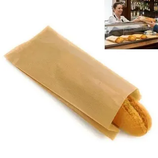 TODOKRAFT papiertüten braun brottüten, Packpapier Tüten, Maße:10 x 7 x 27 cm (250 units)