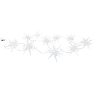 NÄVE LED-Lichterkette Kunststoff 165 cm Weiß