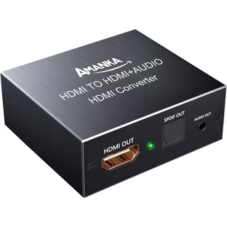 HDMI Audio Extractor,AMANKA HDMI Audio Konverter Audio Splitter 4K HD MI zu HDMi + Optical/Toslink Audio Adapter mit 3,5mm Stereo,für HDTV/PS4/Blu-ray DVD/Amplifier usw 1