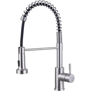 luxuskollektion Küchenarmatur mit ausziehbarer Brause Edelstahl 304