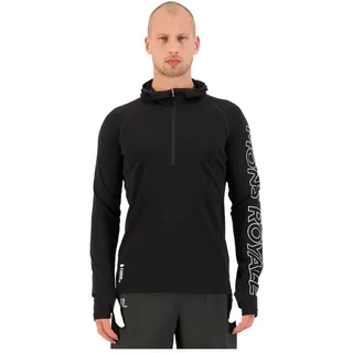 Mons Royale Temple Tech Kapuzenpullover - Black - S