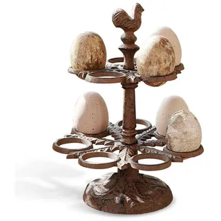 Mirabeau Dekoobjekt Eieretagere Nelis antikbraun, Ostern, Frühling, stilvolles Interieur braun