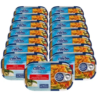 Rügenfisch Scomber Mix 120 g, 15er Pack