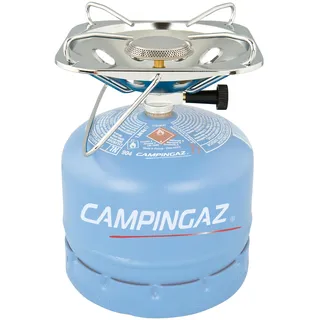 Campingaz Super Carena Gas Stove | Réchaud à Gaz Portable avec Pare-vent et Sac de Transport – 1 Brûleur | 3000 W, Métallique