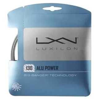 Luxilon Wilson Luxilon Tennissaite ALU Power 130, Für Tennisschläger, Durchmesser: 1,30 mm, Silber, WR8302201130