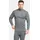 Herren Unterhemd BL TOP Turtle neck l/s half zi Größe 3XL in Grau