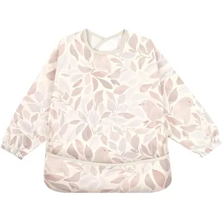 Little Dimsum Lätzchen Baby Lätzchen mit Ärmeln, Lätzchen Wasserdicht Abwaschbar Ärmellätzchen, Baby Bibs Set für Kleinkinder mit Großer Tasche (6-36 Monate)(Bird)