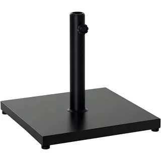 Outsunny Schirmständer Metall 45 x 45 x 39 cm Schwarz