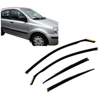 J&J AUTOMOTIVE HEKO Windabweiser für FIAT Panda 5-Türer 2003-2012, 4tlg | 4 HEKO Windabweiser für FIAT Panda 5-Türer, PMMA, Fensterkanal.