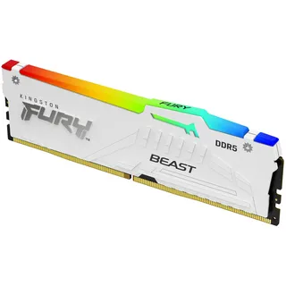 Kingston FURY Beast DDR5 5600MT/s RGB 32GB Modul (1x32GB) CL36 Weiß KF556C36BWEA-32