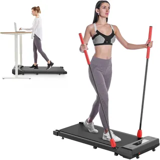 Laufband für Zuhause,Walking Pad, Laufband Schreibtisch, 550W Motor mit Fernbedienung und LCD-Anzeige