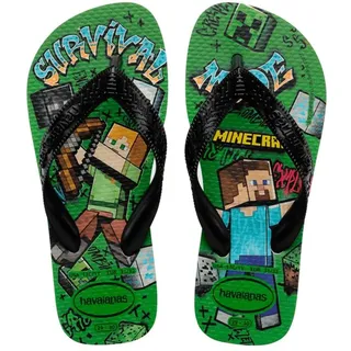 Havaianas Unisex Kinder Minecraft (Mini Me) Flipflop, Beige, 27/28
