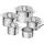 5-tlg. 4 x Kochtopf + Stielkasserolle