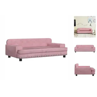 vidaXL Kindersofa Rosa 90x53x30 cm Samt