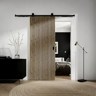 Radex Schiebetür-Komplettset Lamello  (61 x 211 cm, Holz, Eiche Artizan)